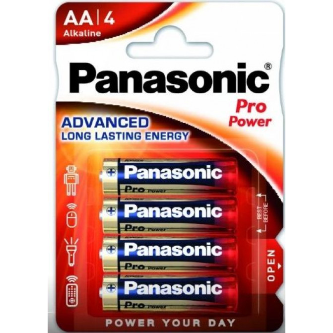 Батарейки Panasonic PRO Power AA Blister *4, Alkaline, LR6XEG/4BP