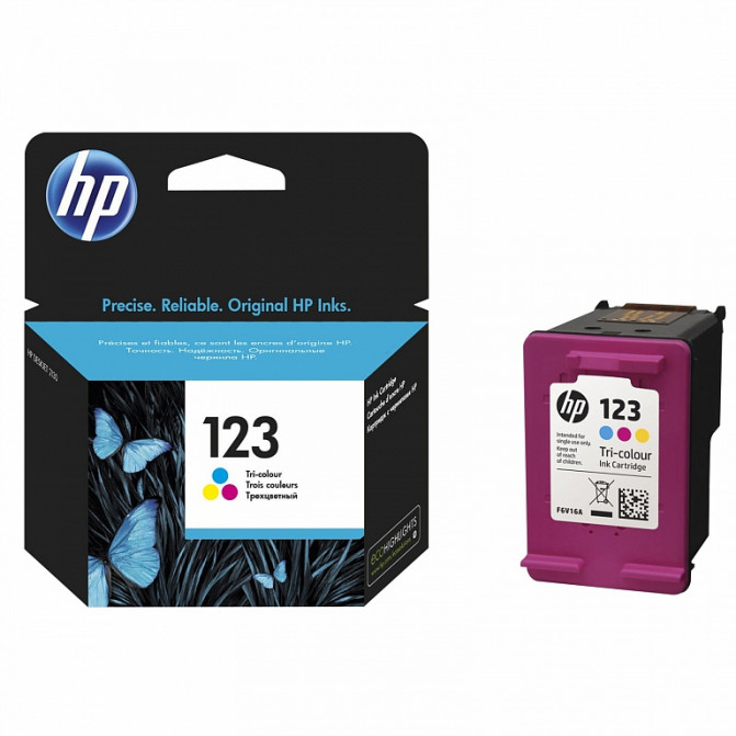 Cartuș cu jet de cerneală Original HP №123 (F6V16A) Color