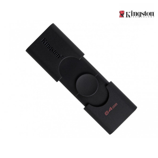USB Флэш 64GB USB3.2 Type-A/Type-C Kingston DataTraveler Duo (DTDE/64GB), Black