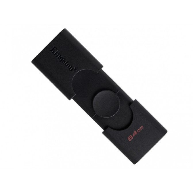 USB Флэш 64GB USB3.2 Type-A/Type-C Kingston DataTraveler Duo (DTDE/64GB), Black