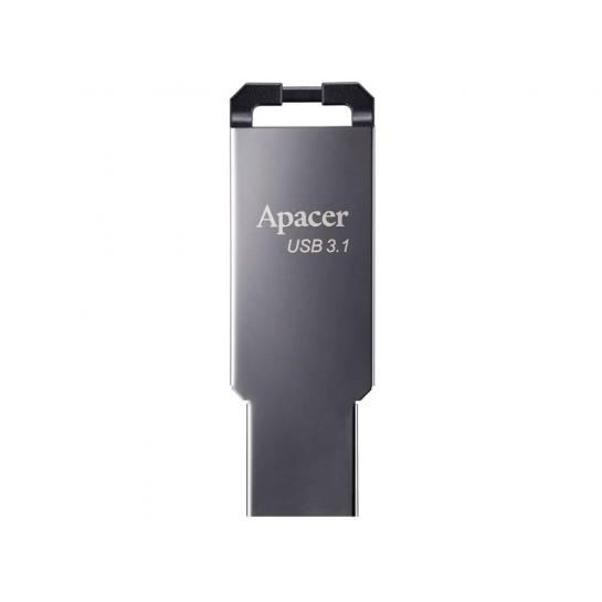 USB Флэш 32GB USB3.1 Apacer "AH360", Black Nickel