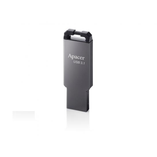 USB Flash 64GB USB3.1 Apacer "AH360", Black Nickel