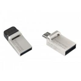 USB Флэш 32GB USB3.1/Micro-USB Transcend "JetFlash 880", Silver
