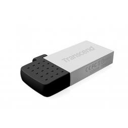 USB Flash 32GB USB2.0/Micro-USB Transcend "JetFlash 380", Silver