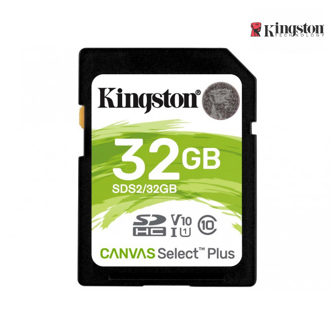 Карта памяти 32GB SDHC Card, Kingston (Class 10) UHS-I, U1