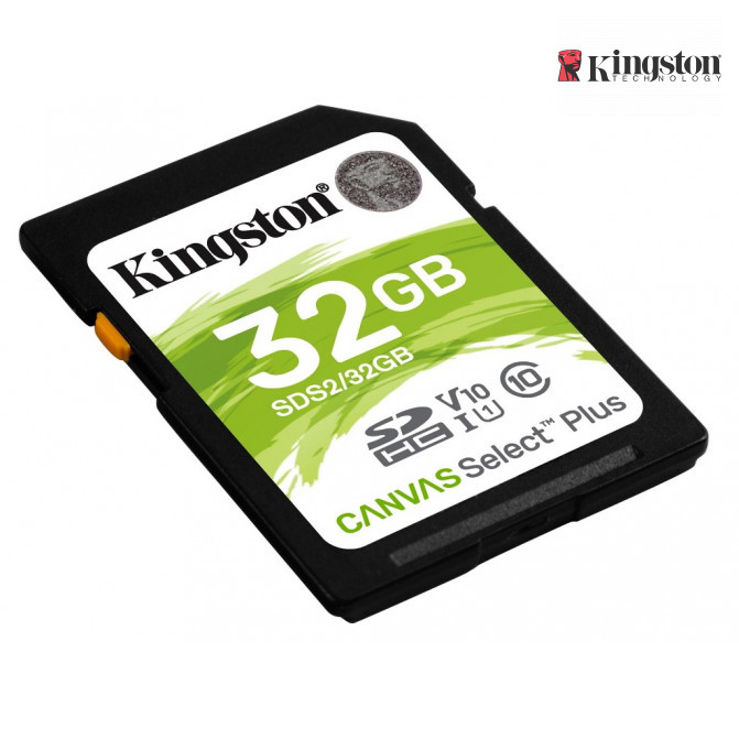 Карта памяти 32GB SDHC Card, Kingston (Class 10) UHS-I, U1