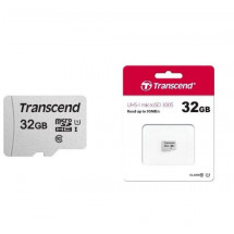 Карта памяти 32GB MicroSD (Class 10) UHS-I (U1) , Transcend "TS32GUSD300S" (R/W:95/45MB/s)