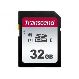 32GB  SDHC Card (Class 10) UHS-I, U1, Transcend 300S  "TS32GSDC300S" (R/W:95/45MB/s)