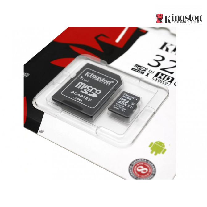 Card de Memorie 32GB MicroSD, Kingston Canvas Select+ (Class 10) UHS-I (U1) +SD adaptor