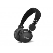Наушники SVEN AP-320M Black, с микрофоном on the cable, 4pin 3.5mm mini-jack, cable 1.2m