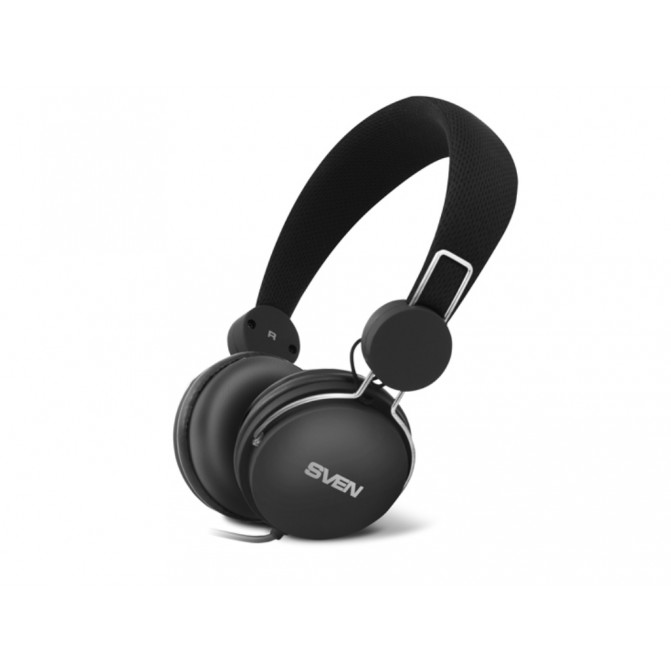 Căști SVEN AP-320M Black, cu microfon on the cable, 4pin 3.5mm mini-jack, cable 1.2m