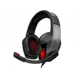 Căști SVEN AP-U995MV, de gaming cu microfon, LED backlight, 2.2m, Black/Red