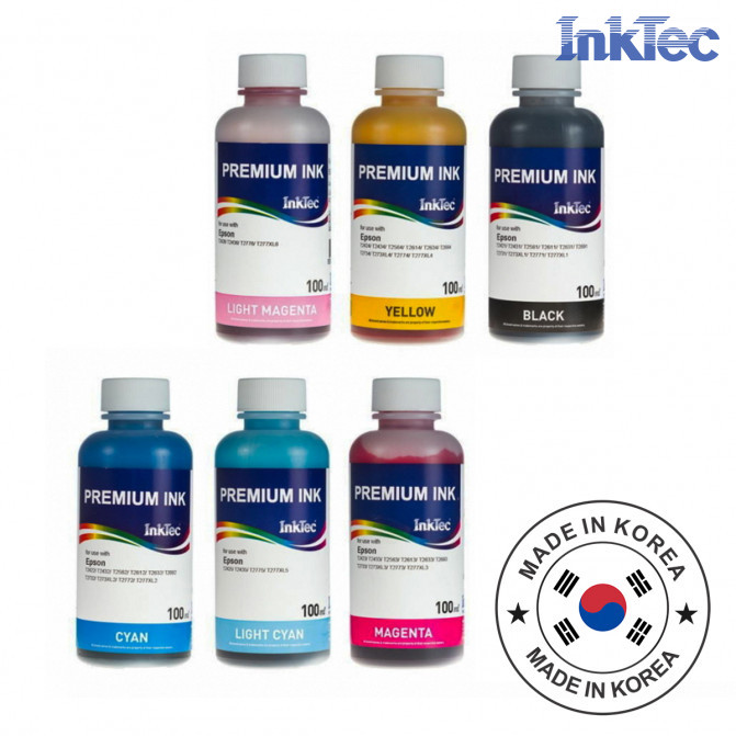 Чернила InkTec Epson 100 мл (6 цветов) E0017-100M