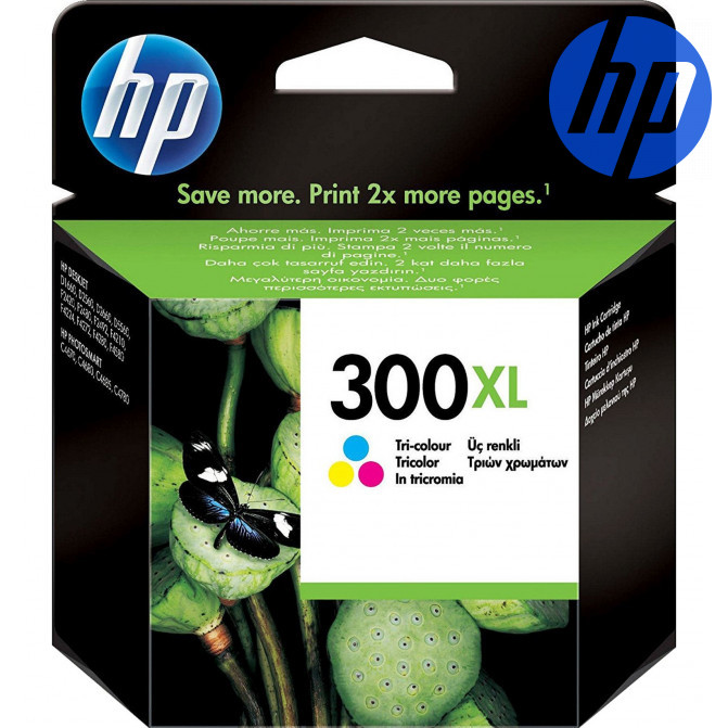 Cartuș cu jet de cerneală Original HP №300XL (CC644EE) Color