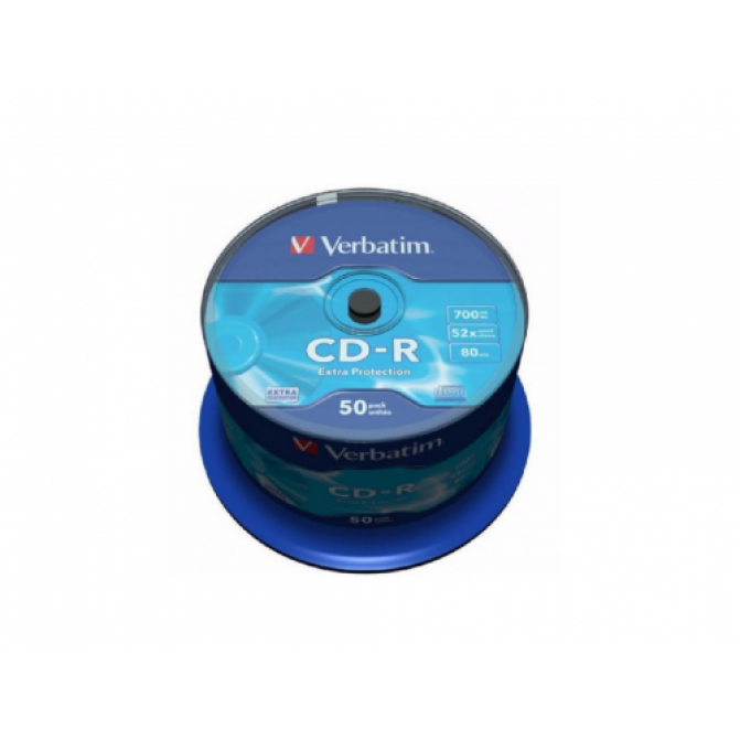 CD-R  50*Spindle, Verbatim, 700MB, 52x, Extra protection