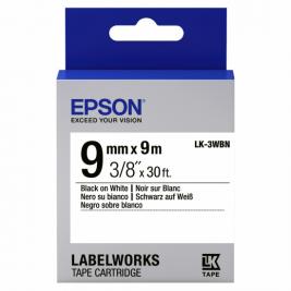 Картридж с лентой Label Epson LK-3WBN Standard Black/White 9/9 original