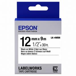 Cartuş Label Epson LK-4WBN Standard Black/White 12/9 Original