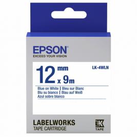 Cartuş Label Epson LK-4WLN Standard Blue/White 12/9 Original