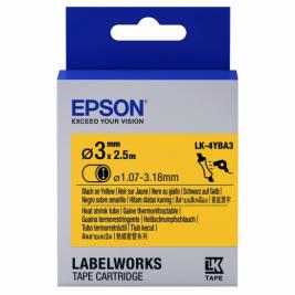 Картридж с лентой Label Epson Heat Shrink Tube LK-4YBA3 HST Blk/Yell 3/2,5 Original