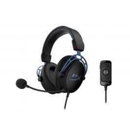 Căști HyperX Cloud Alpha S, Black/Blue, cu microfon