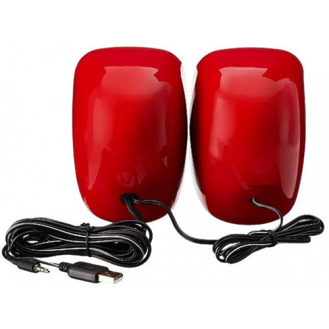 Колонки Edifier R12 Red, 2x2W RMS, 3,5 AUX, USB power