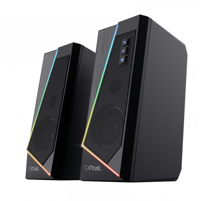 Колонки Trust Gaming GXT 609 Zoxa RGB Illuminated Speaker Set, 12W, Black