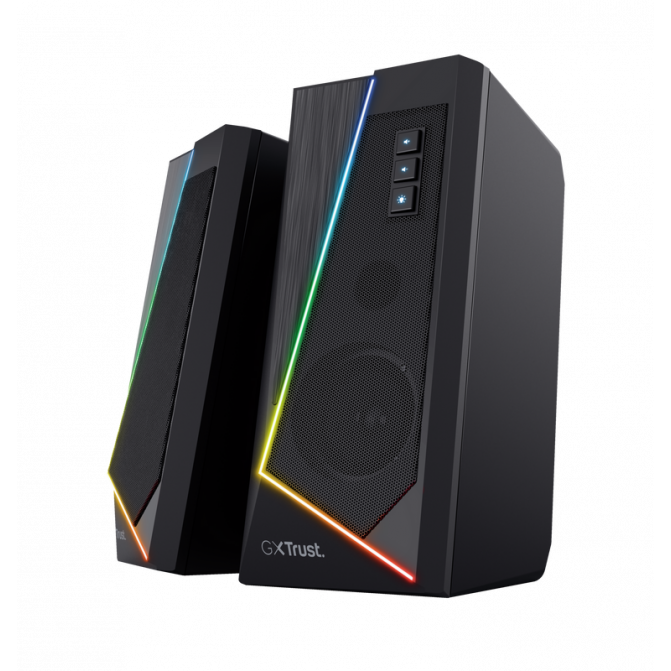 Колонки Trust Gaming GXT 609 Zoxa RGB Illuminated Speaker Set, 12W, Black