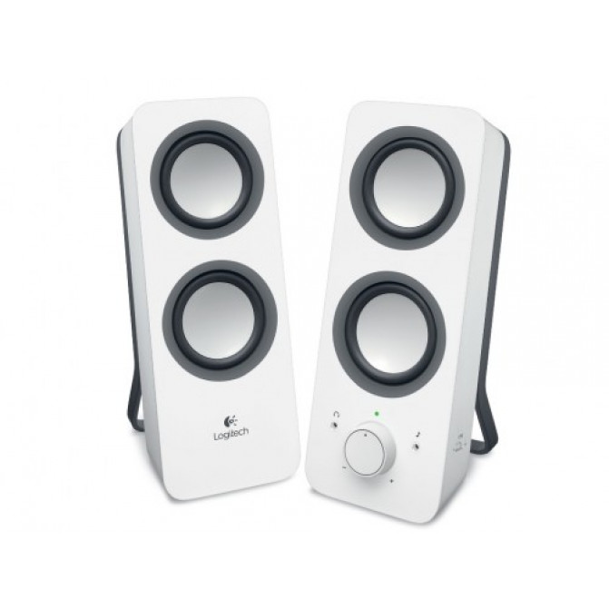 Колонки Logitech Z200 Speakers 2.0 ( RMS 5W, 2x2.5W), Stereo headphone jack, White