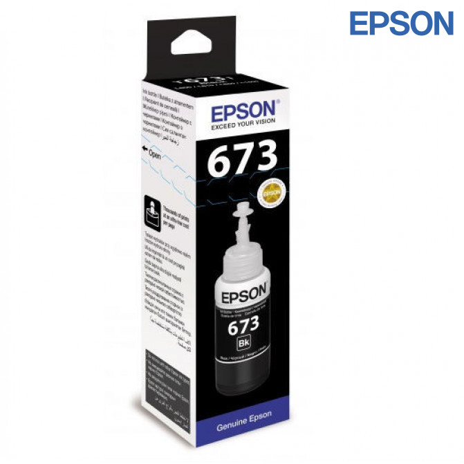 Cerneala Epson Originala C13T67314A T673 L800/L805 Black