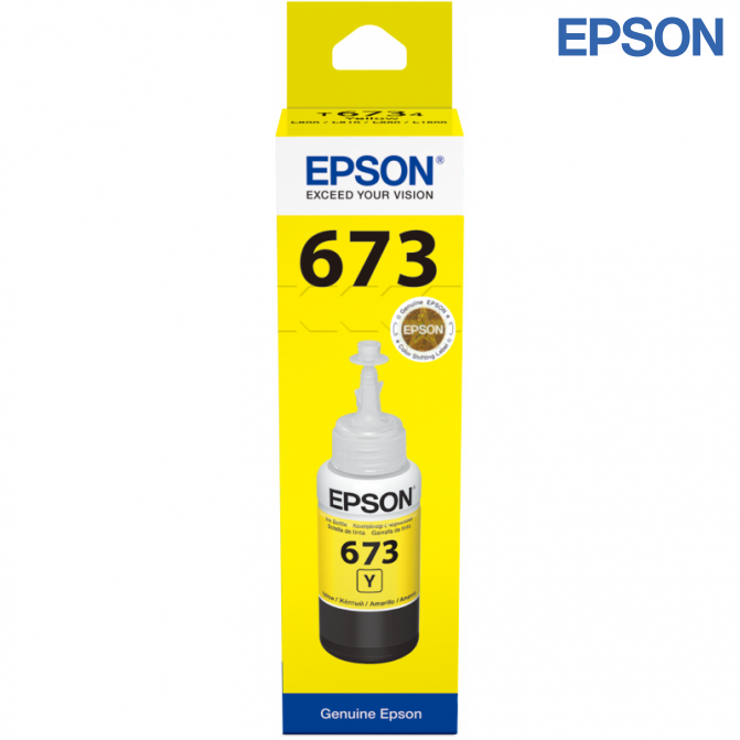 Cerneala Epson Originala C13T67344A T673 L800/L805 Yellow