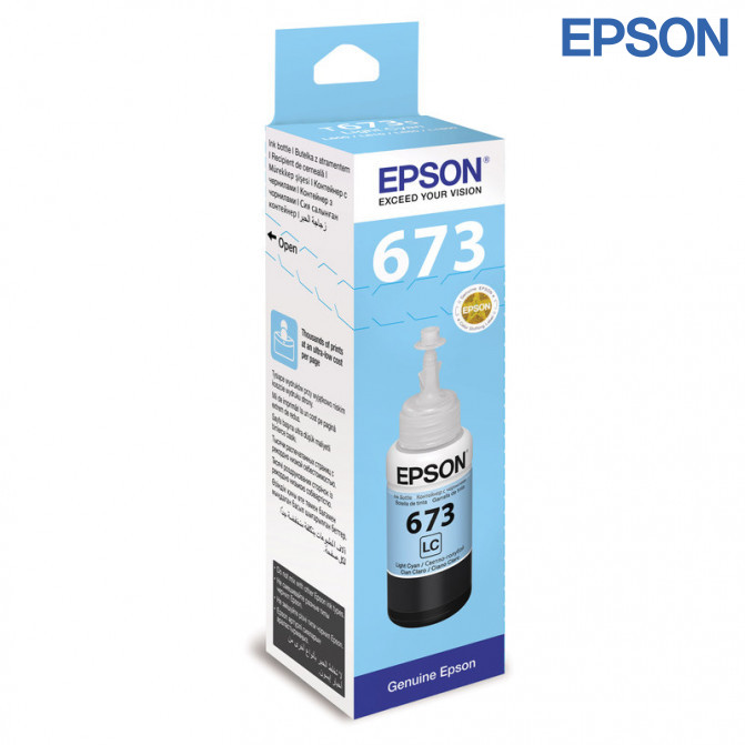 Cerneala Epson Originala C13T67354A T673 L800/L805 Light Cyan