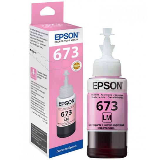 Cerneala Epson Originala C13T67364A T673 L800/L805 Light Magenta
