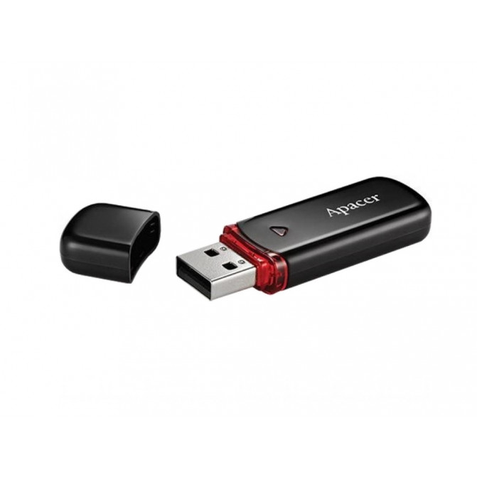 USB Flash 32GB USB2.0 Flash Drive Apacer "AH333", Black, Classic Cap (AP32GAH333B-1)