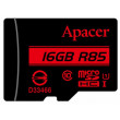Карта памяти 16GB MicroSD, Apacer (Class 10) UHS-I (U1) +SD адаптер
