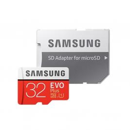 32GB MicroSD (Class 10) UHS-I (U1)+SD adapter, Samsung EVO Plus "MB-MC32GA" (R/W:95/20MB/s)