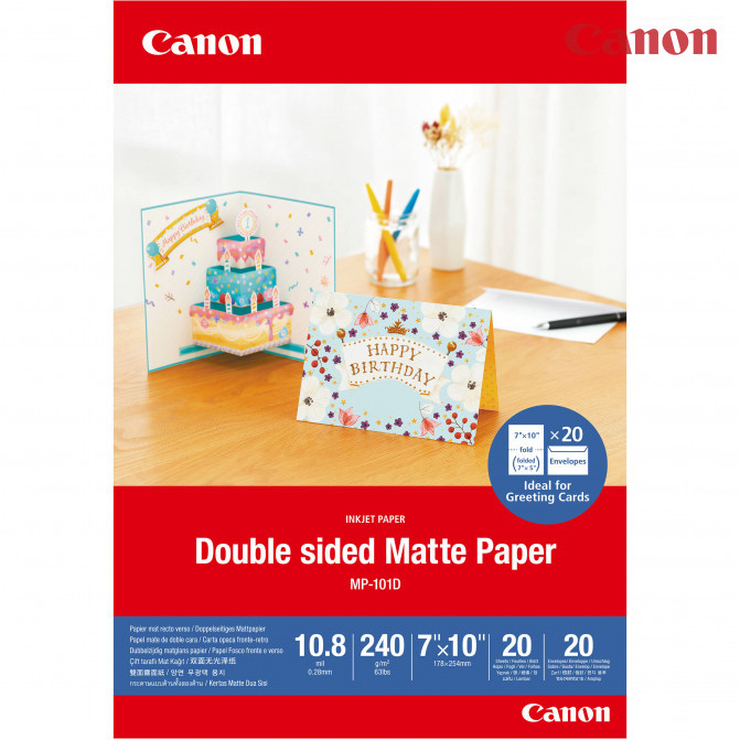 Hartie foto Canon MP-101D Double Sided Matte 7x10 20 240gr20 foi