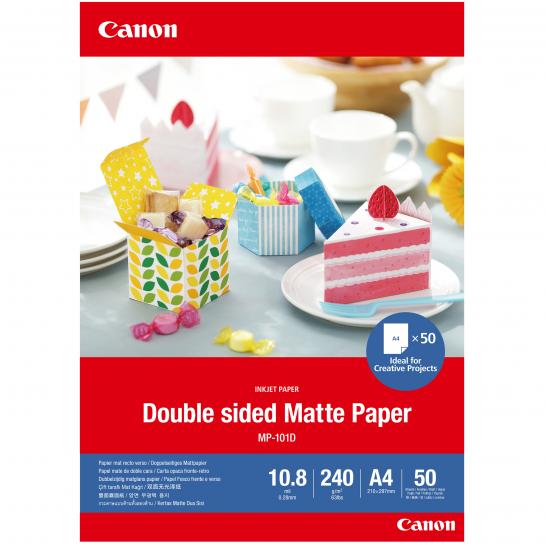 Hartie foto Canon MP-101D A4 Double Sided Matte 240gr 50 foi