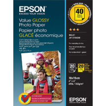 Фотобумага 4R 183 гр Глянцевая Value 40 листов Epson C13S400044