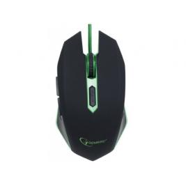 Мышь Gembird MUSG-001-G, Gaming Optical, 2400dpi adjustable, 6 buttons,  Illuminated scroll wheel, logo and side accents; Non-slip rubberized