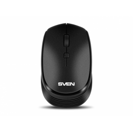 Мышь SVEN RX-210W Wireless, Optical Mouse, Symmetrical shape, up to 1400 DPI, number of keys 3+1 (scroll wheel), 1 battery AA, USB, 2.4 GHz, Black