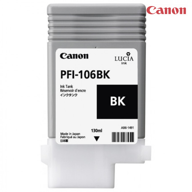 Картридж струйный Canon PFi-106BK Black (130мл)