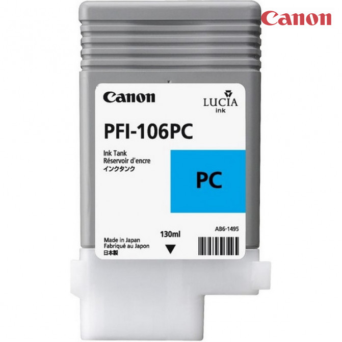 Картридж струйный Canon PFi-106PC Photo Cyan (130мл)