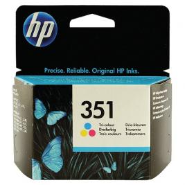 Cartuș cu jet de cerneală Original HP №351 (CB337EE) Color