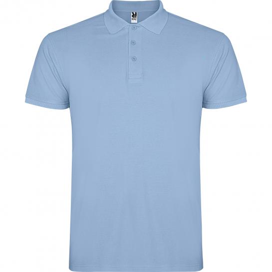 Tricou pentru bărbați Roly Polo Star 200 Sky Blue L