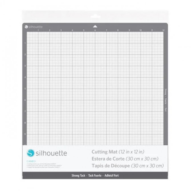 Covor lipicios pentru Silhouette Cameo 1, 2, 3, 4, 5/Cameo 4 Plus, 5 Plus/Curio 2 30x30cm Adeziv puternic CUT-MAT-12ST-C