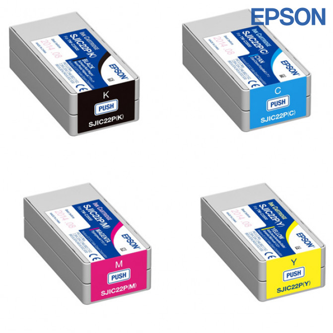 Set cartușe cu jet de cerneală Epson SJIC22P(K / C / M / Y) Original