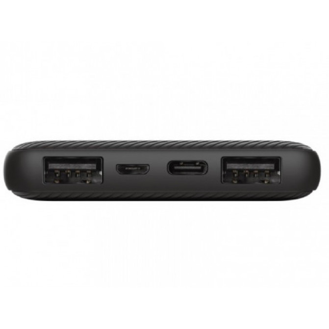 Повербанк 10000mAh Trust Primo Eco, Black, Fast-charge with maximum speed via USB-C (15W) or USB-A (12W). Charging speed varies between devices