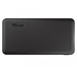 Повербанк 10000mAh Trust Primo Eco, Black, Fast-charge with maximum speed via USB-C (15W) or USB-A (12W). Charging speed varies between devices