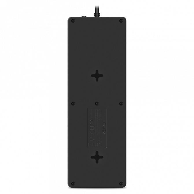 Filtru de rețea SVEN SF-10E-16, 10 Sockets, Children protection, 1.8m, ABS plastic, Black