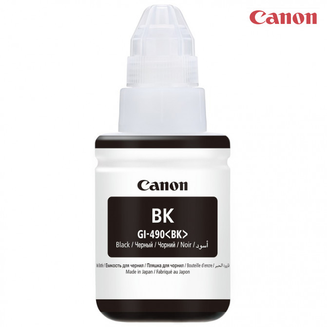 Чернила Canon Original GI-490 G1400/G3400 135ml Black Pigment 0663C001